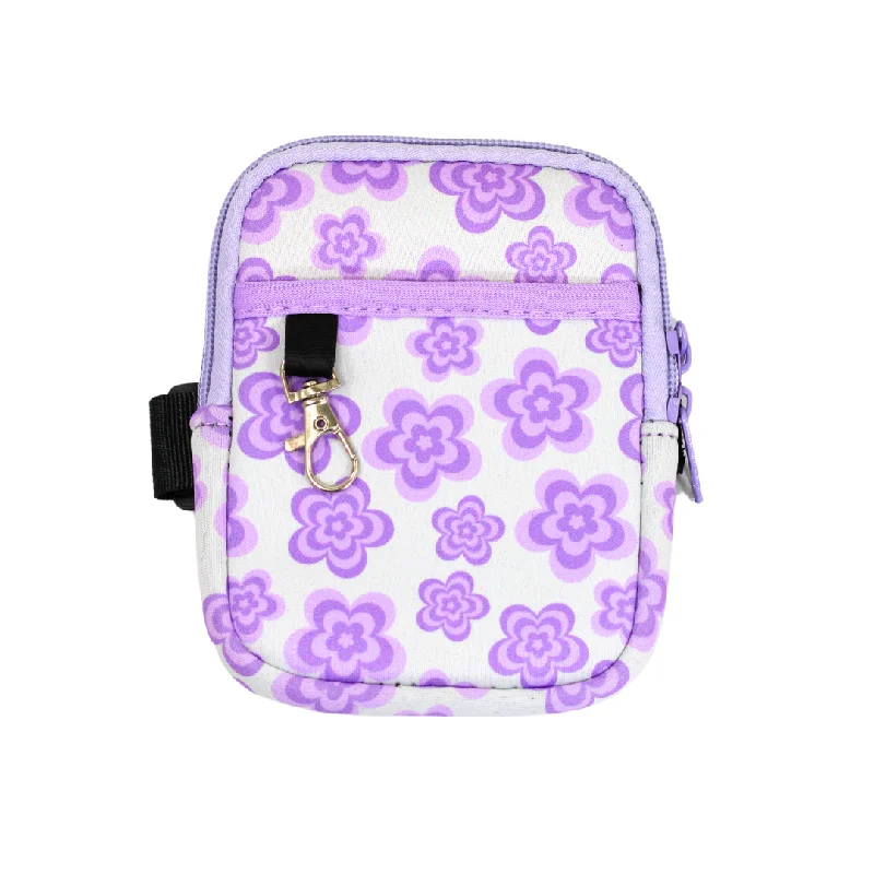 Drinkware Discounts Purple Flower Bottle Pouch