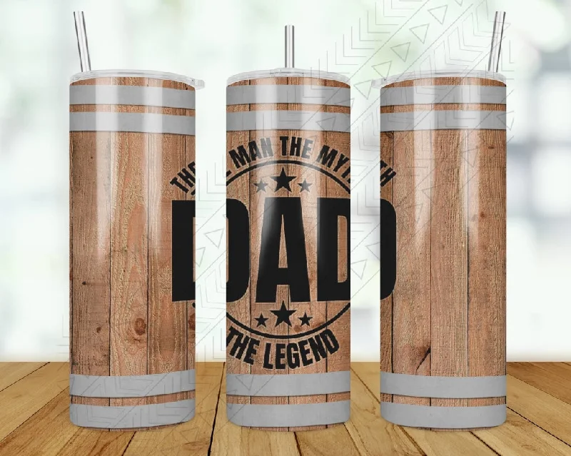 Crystal Drinkware Dad The Man Thr Myth The Legend Tumbler