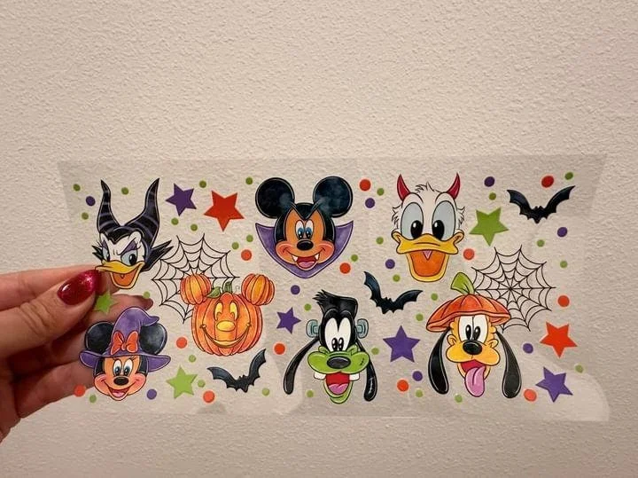 Tumbler Offers Disney Mick E Mouse and Friends Halloween UV DTF Wrap Transfer 16oz | No Heat Needed | Waterproof | Permanent Adhesive Tumbler Offers Disney Mick E Mouse and Friends Halloween UV DTF Wrap Transfer 16oz | No Heat Needed | Waterproof | Permanent Adhesive