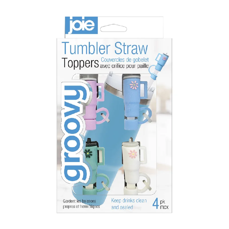 Holiday Drinkware Offers Joie Groovy Tumbler Straw Toppers