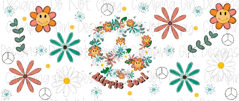 Personalized Drinkware Deals Hippie soul 16 oz tumbler wrap