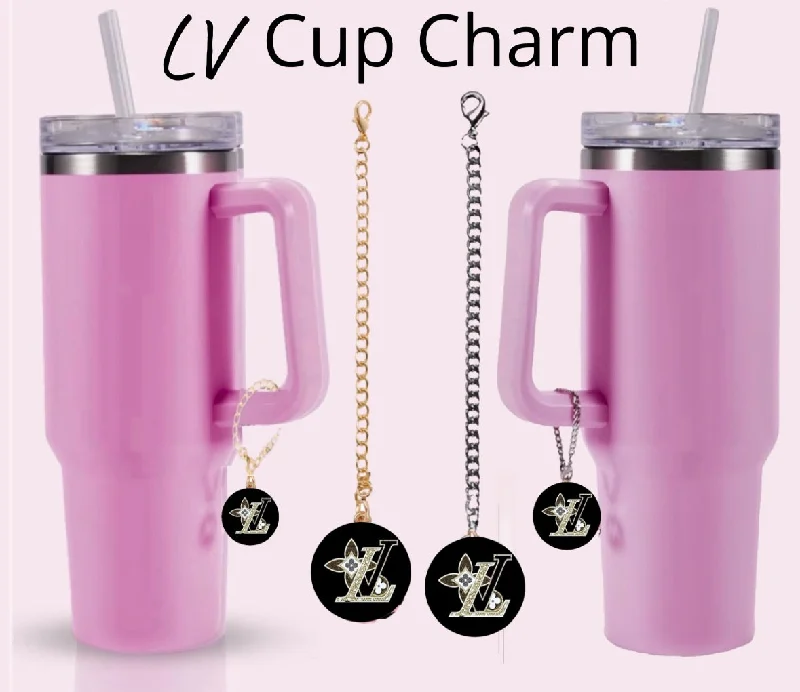 Drinkware Gift Ideas LV Charm Dangle | Cup Accessory