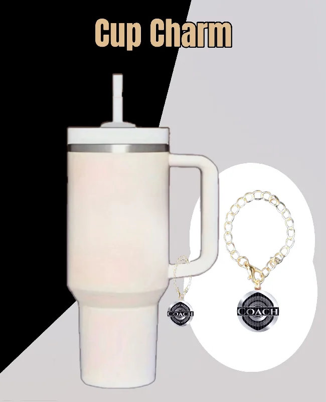 Eco-Conscious Drinkware Coach Charm Dangle | Cup Accessory
