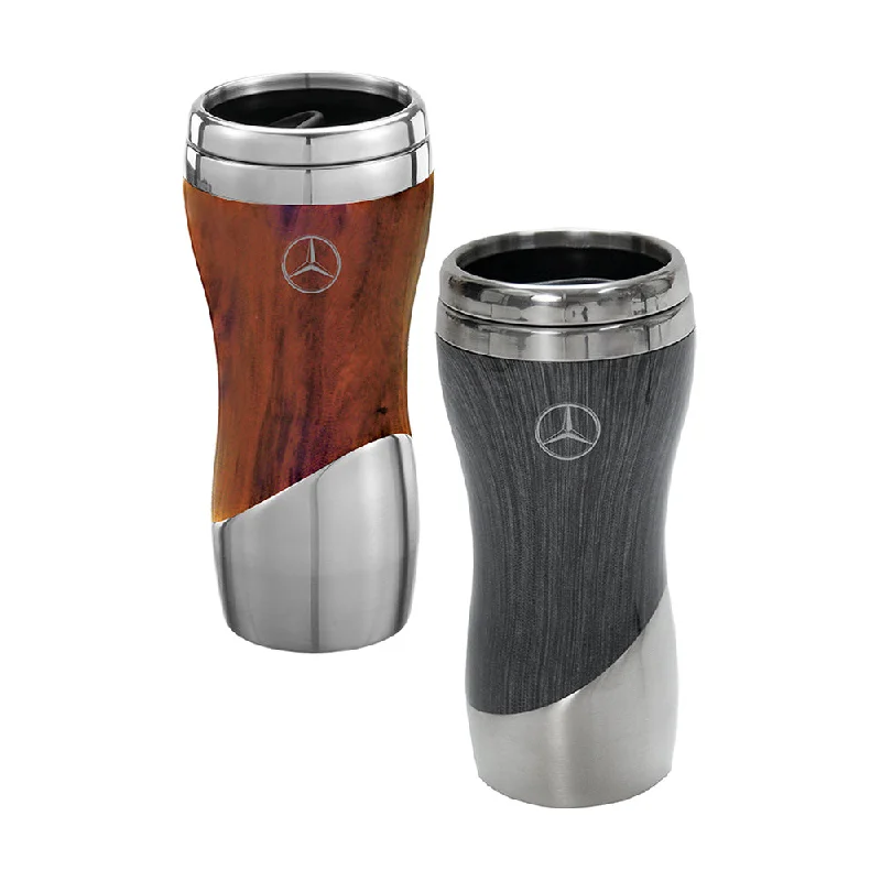 Travel Mugs Offer Mercedes-Benz Wood Grain Tumbler