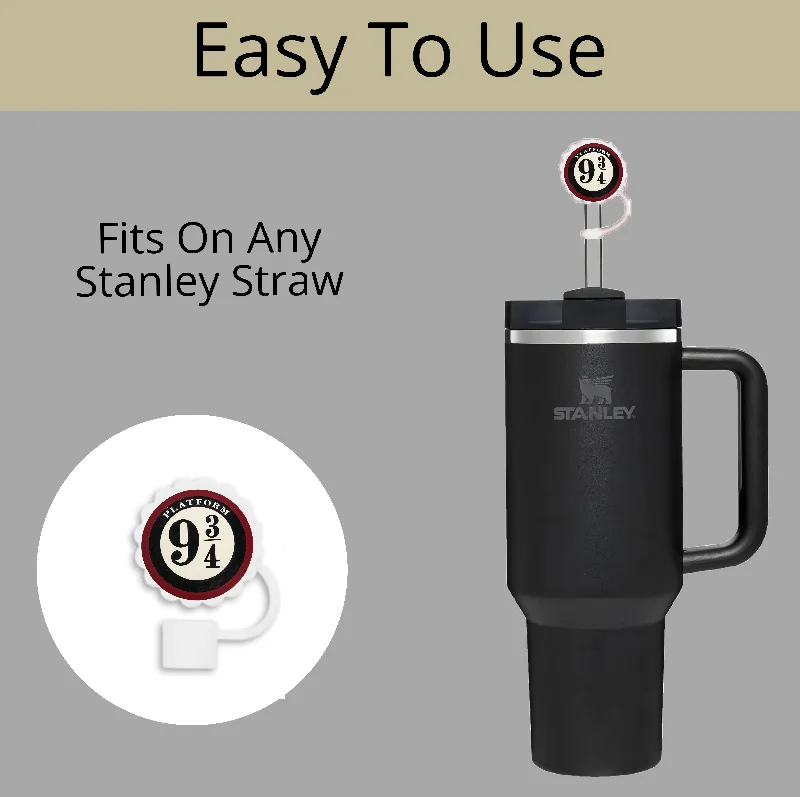 Holiday Drinkware Gifts Harry Potter Straw Cover- Fits Stanley cup sizes 40oz 30oz 20oz- 10mm straws