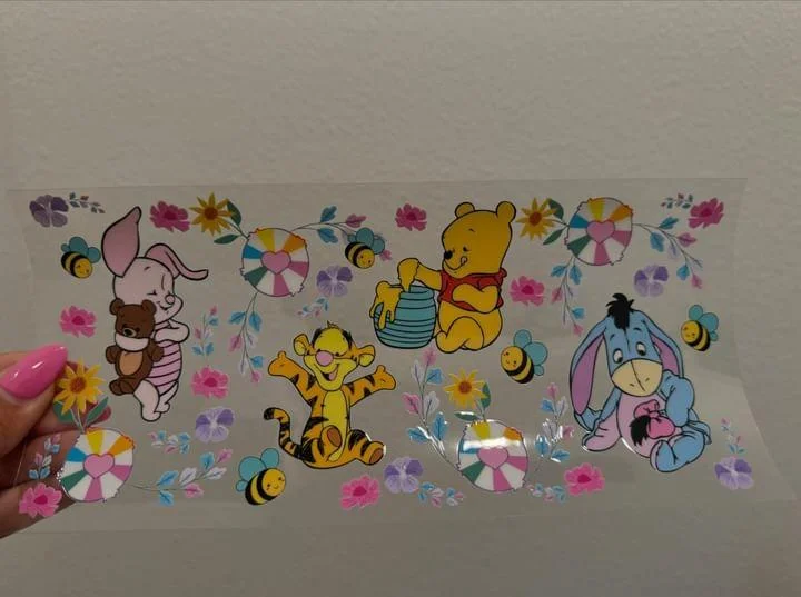Green Drinkware Sale Disney Winnie the Pooh Baby Characters UV DTF Wrap Transfer 16oz | No Heat Needed | Waterproof | Permanent Adhesive Green Drinkware Sale Disney Winnie the Pooh Baby Characters UV DTF Wrap Transfer 16oz | No Heat Needed | Waterproof | Permanent Adhesive