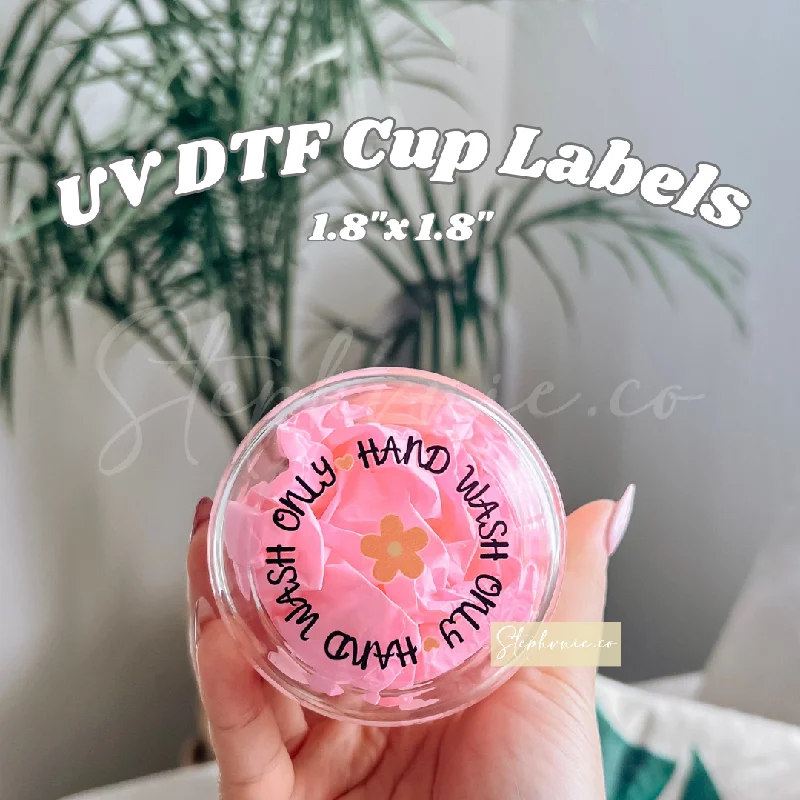 Set Of Tumblers Cup Labels - UV DTF Decal