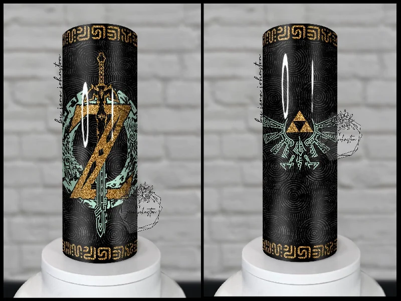 Seasonal Style Discounts Zelda Tears of the Kingdom Gold & Glow in the dark Epoxy Tumbler