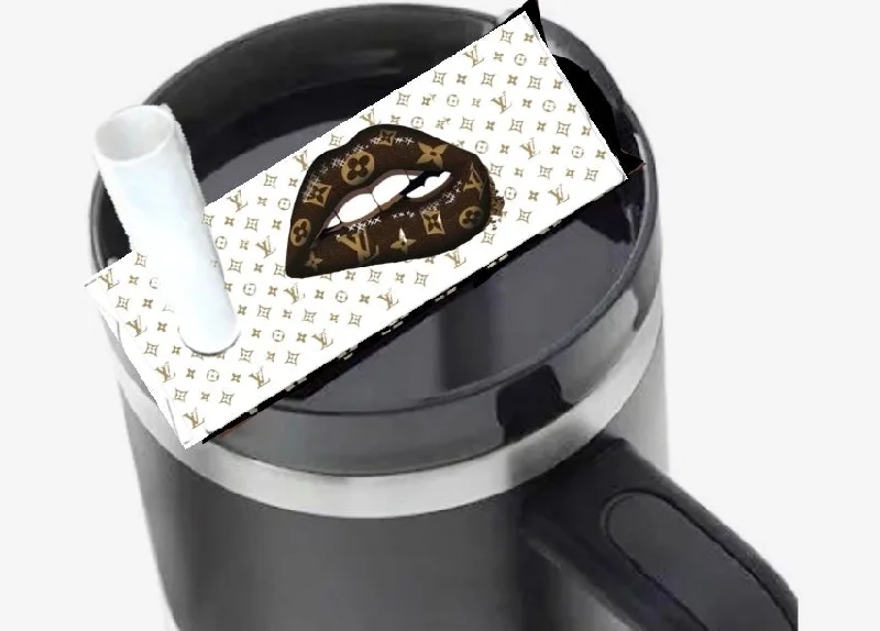Portable Drinkware Louis Vuitton Drip Lips | Stanley Lid Plate/Topper