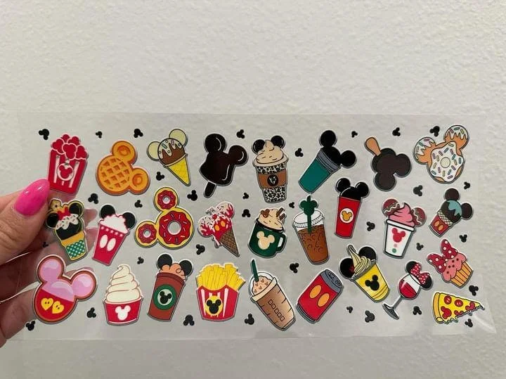 Travel Drinkware Offer Disney Snacks French Fries Waffle Coffee UV DTF Wrap Transfer 16oz | No Heat Needed | Waterproof | Permanent Adhesive Travel Drinkware Offer Disney Snacks French Fries Waffle Coffee UV DTF Wrap Transfer 16oz | No Heat Needed | Waterproof | Permanent Adhesive