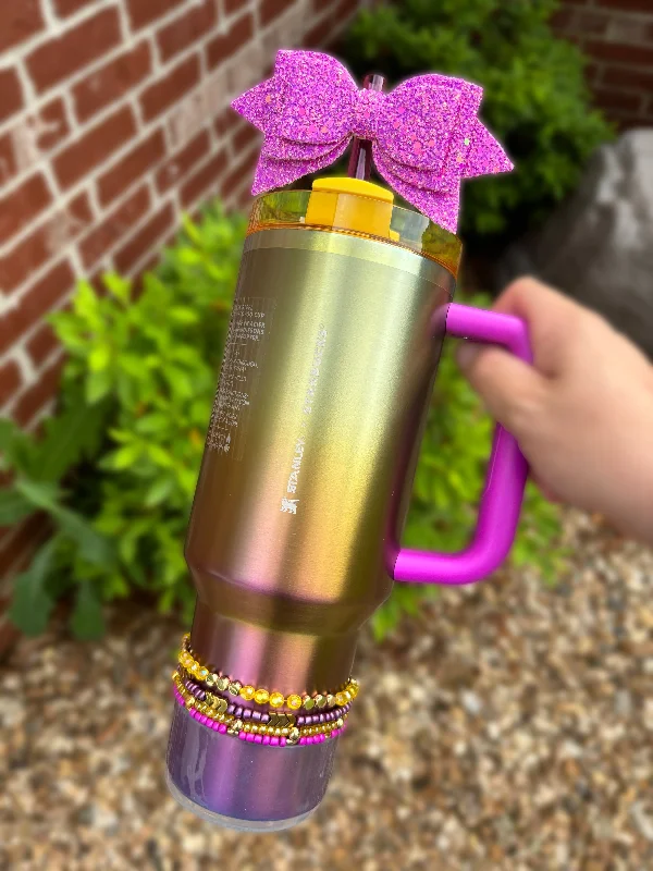 Tumbler Deals Summer Gradient Cup Bracelets. Stanley Tumbler Cup accessories.